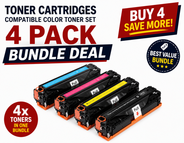 4x Canon CRG131/331/731 Toner Cart Bundle