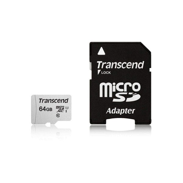 64GB Transcend Class 10 MicroSD Card SDXC 300S with Adapter