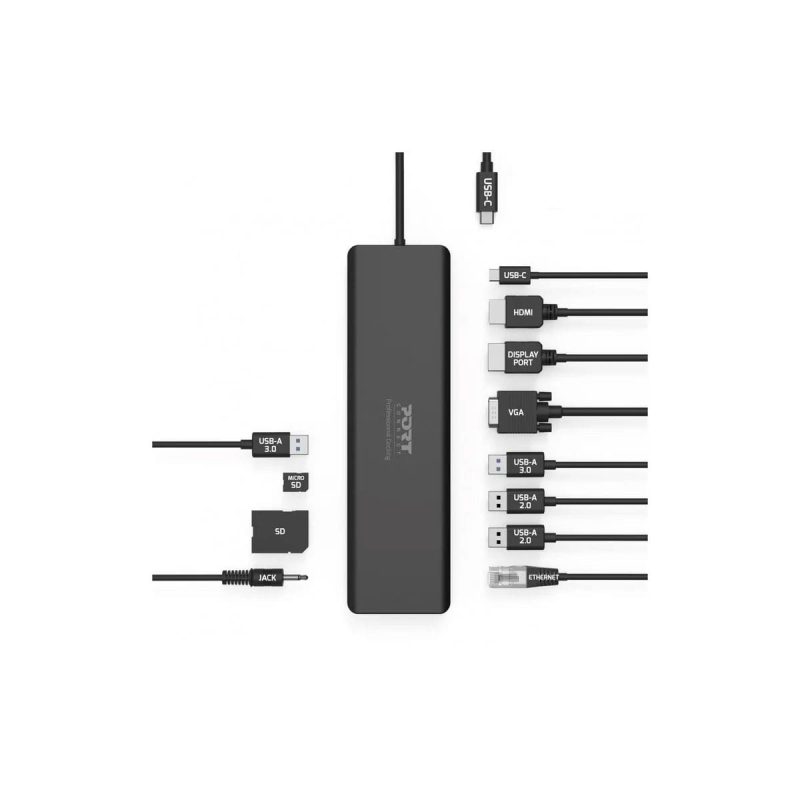 Port Designs USB-C Triple Screen Mobile Docking Station - 11 Devices 100W - Image 3