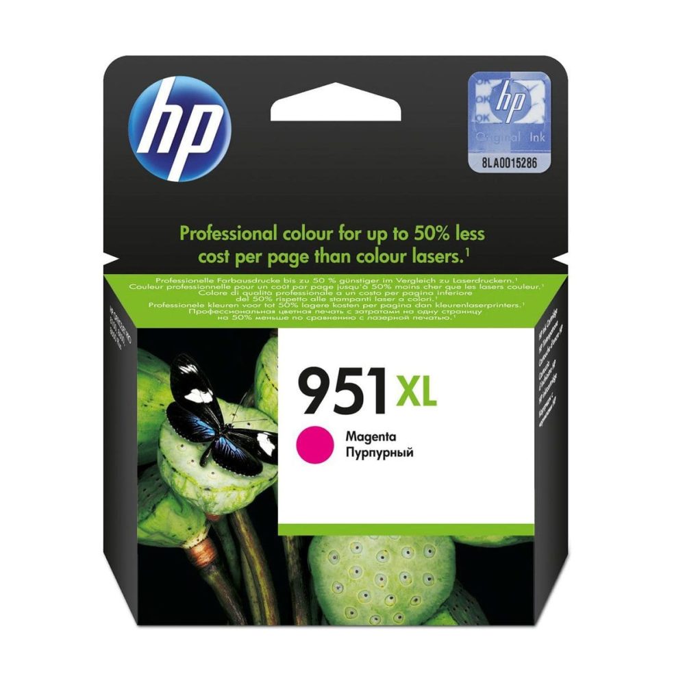 HP 951XL Magenta High Yield Printer Ink Cartridge Original CN047AE Single-pack