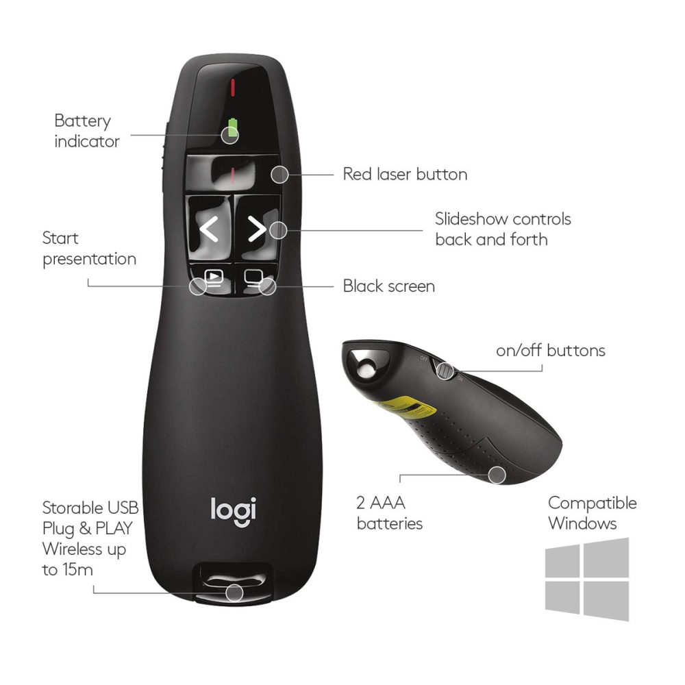 Logitech R400 Professional Cordless Presenter - Image 3