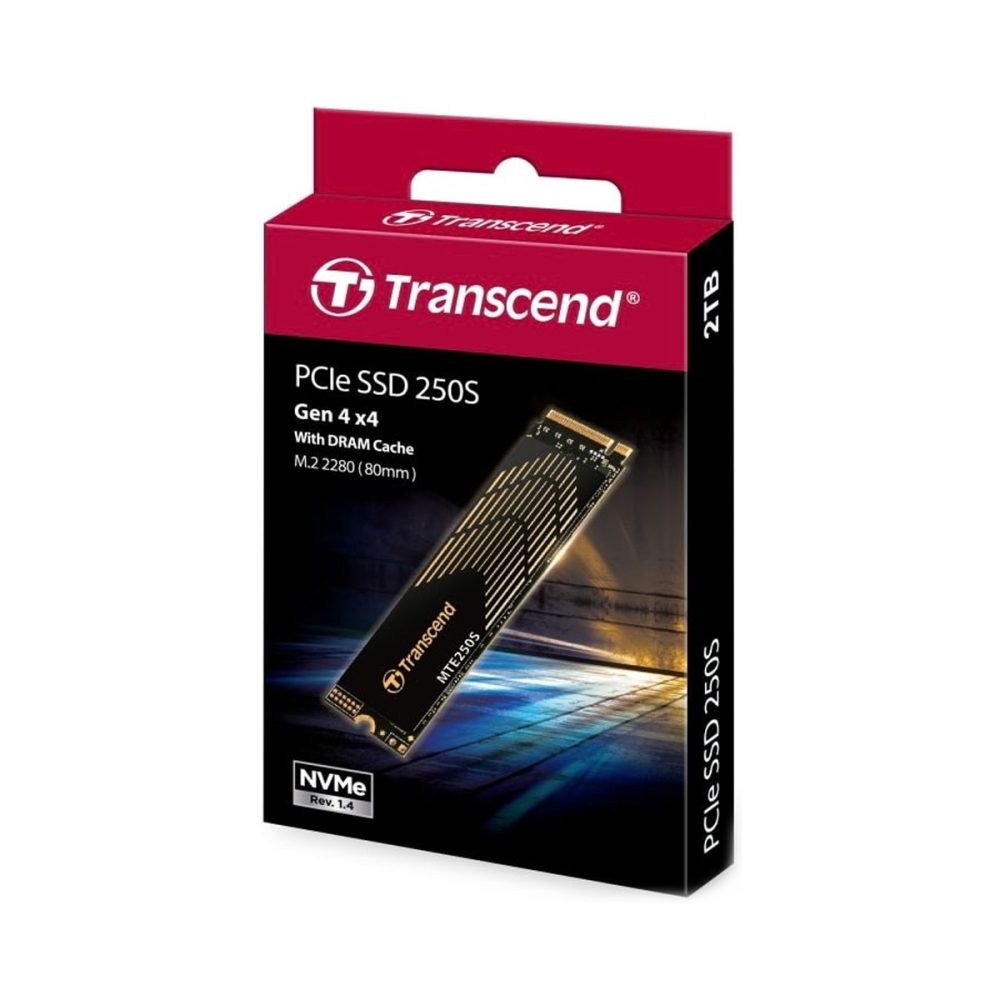 4TB Transcend TS4TMTE250S SSD M.2 2280 PCIe 4.0 NVMe Solid State Drive - Image 3