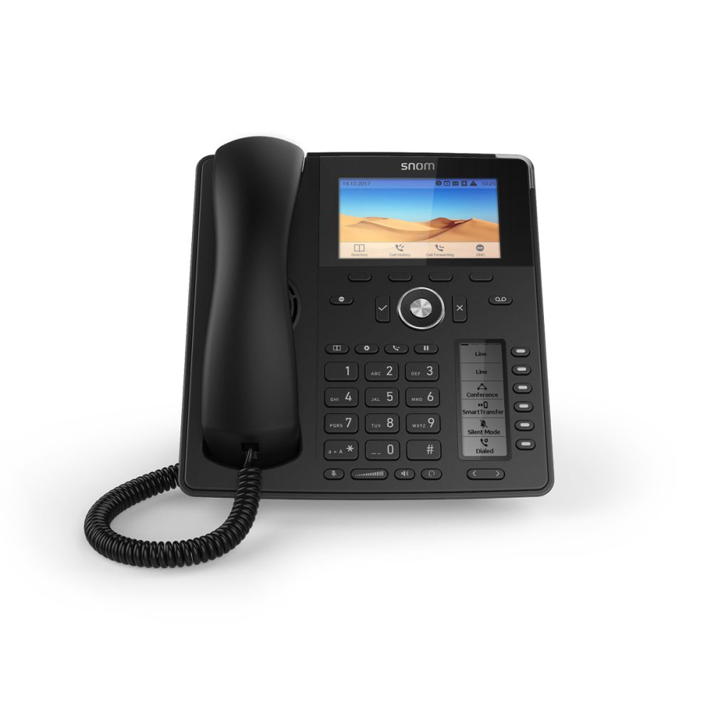 Snom D785 12-line Desktop SIP Phone - Hi-Res 4.3" Colour TFT Display - USB