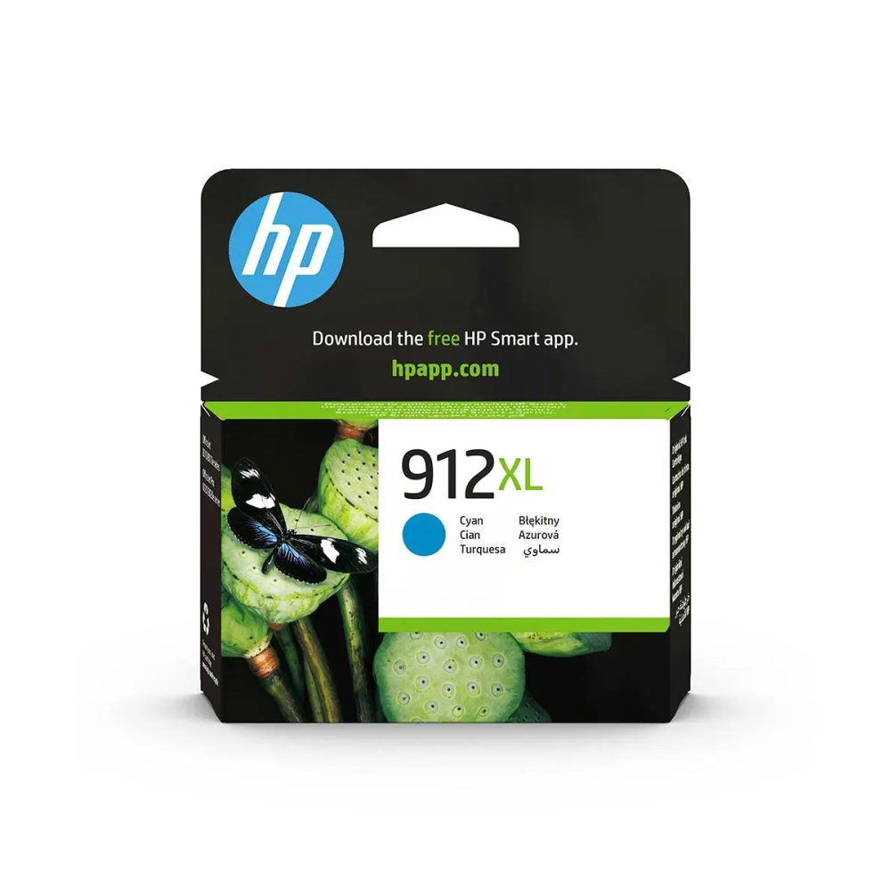 HP 912XL Cyan High Yield Printer Ink Cartridge