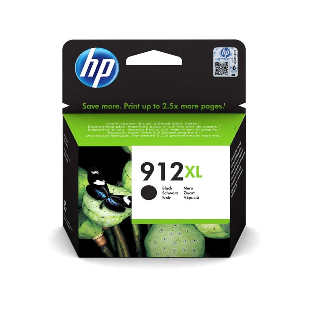 HP 912XL Black High Yield Printer Ink Cartridge Original