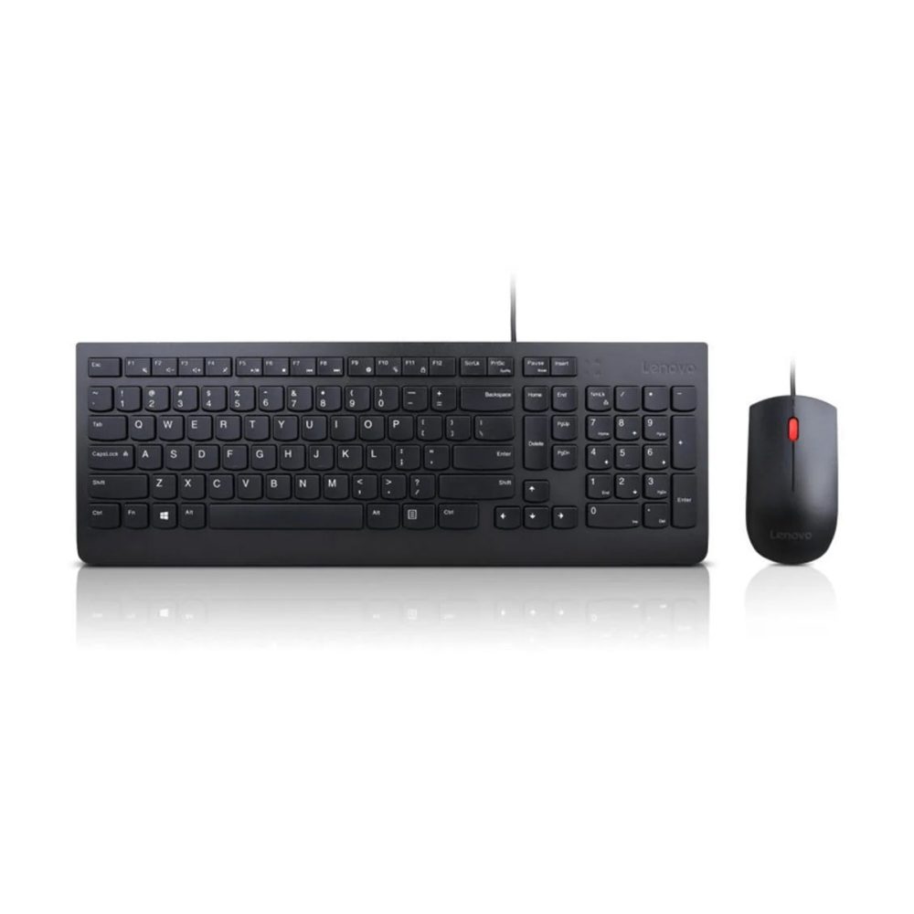 Lenovo Keyboard and Mouse Combo USB QWERTY US English - Black