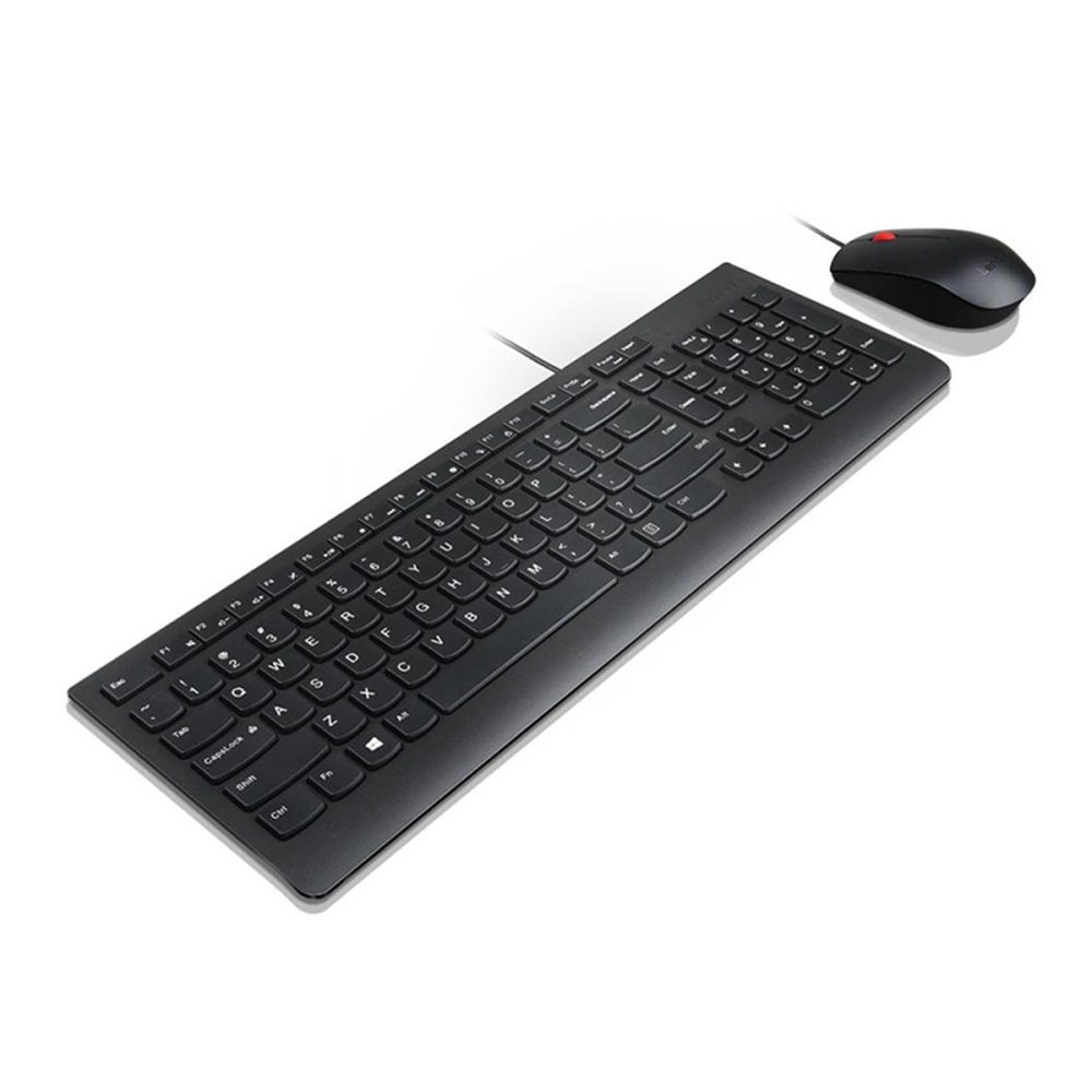 Lenovo Keyboard and Mouse Combo USB QWERTY US English - Black - Image 2