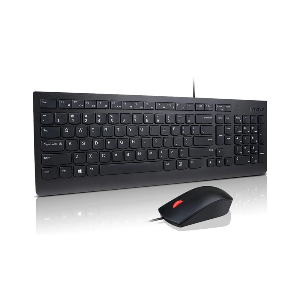 Lenovo Keyboard and Mouse Combo USB QWERTY US English - Black - Image 3