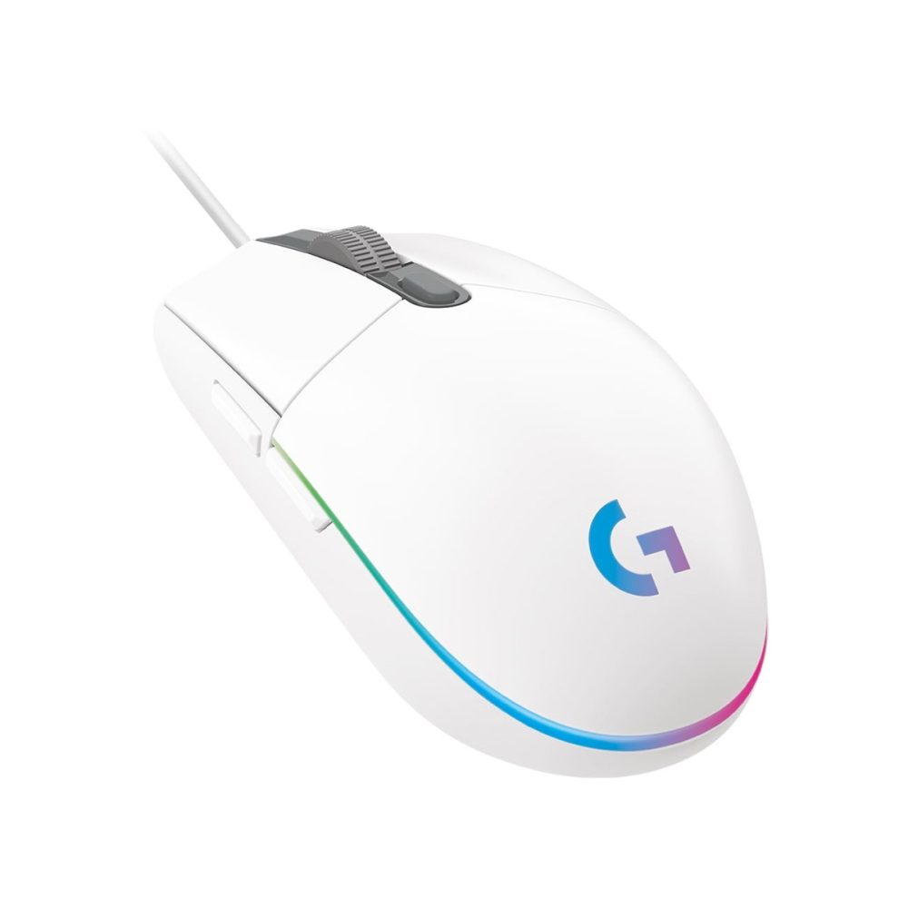 Logitech G102 LIGHTSYNC 8,000 DPI RGB White Wired Gaming Mouse