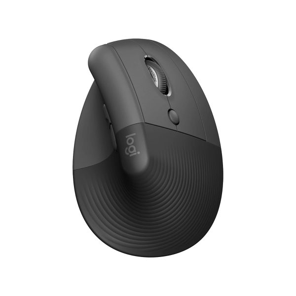 Logitech Lift Vertical 4000 DPI Optical Graphite Ergonomic Wireless Mouse