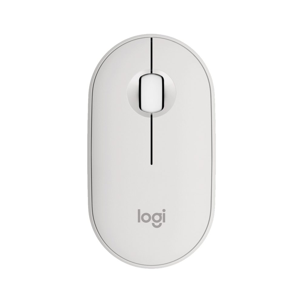 Logitech Pebble Mouse 2 M350S Ambidextrous Wireless Tonal White Optical Mouse