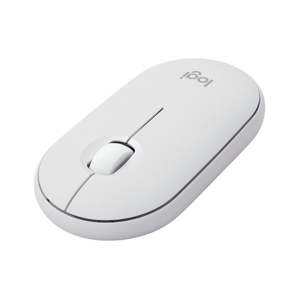 Logitech Pebble Mouse 2 M350S Ambidextrous Wireless Tonal White Optical Mouse - Image 4