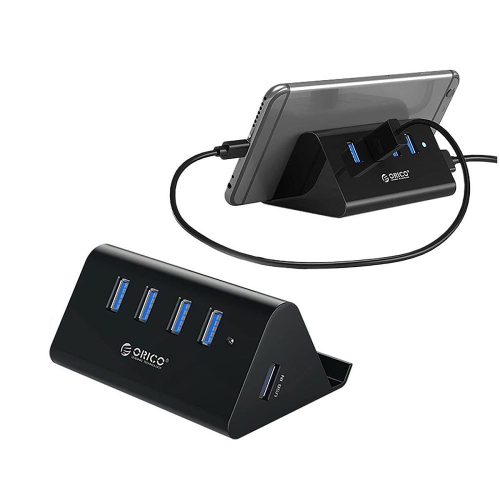 4-Port Usb3.0 Hub With Stand