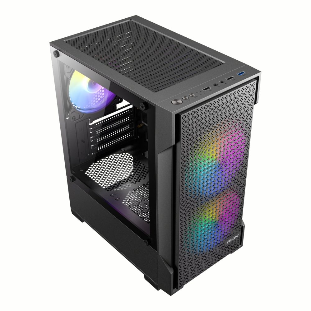 Antec VX100M ARGB Micro-ATX Mini Tower Gaming Chassis - Image 4