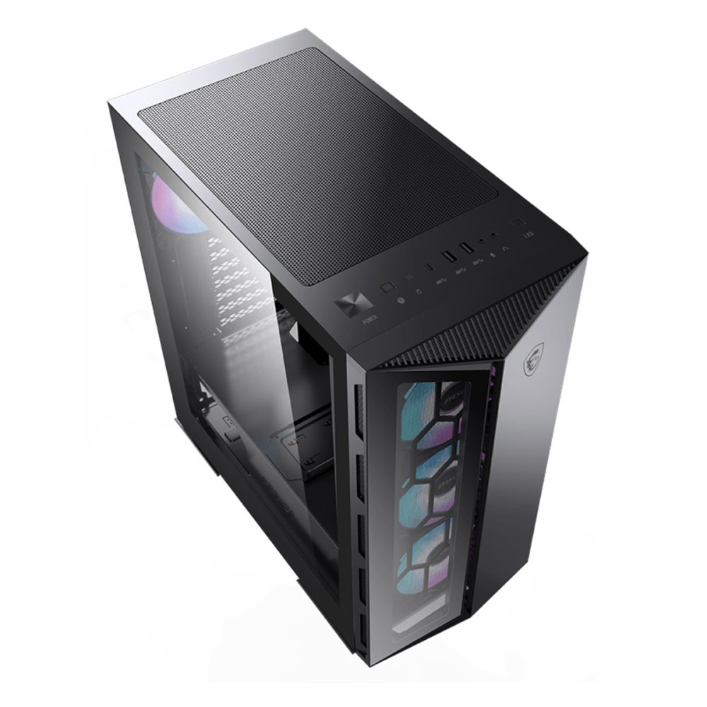 MSI MPG GUNGNIR 110R Mid Tower Gaming PC Case - Black - Image 3