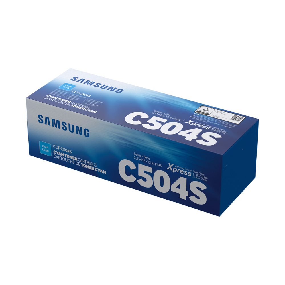 Samsung CLT-C504S Cyan Toner Cartridge - SU027A