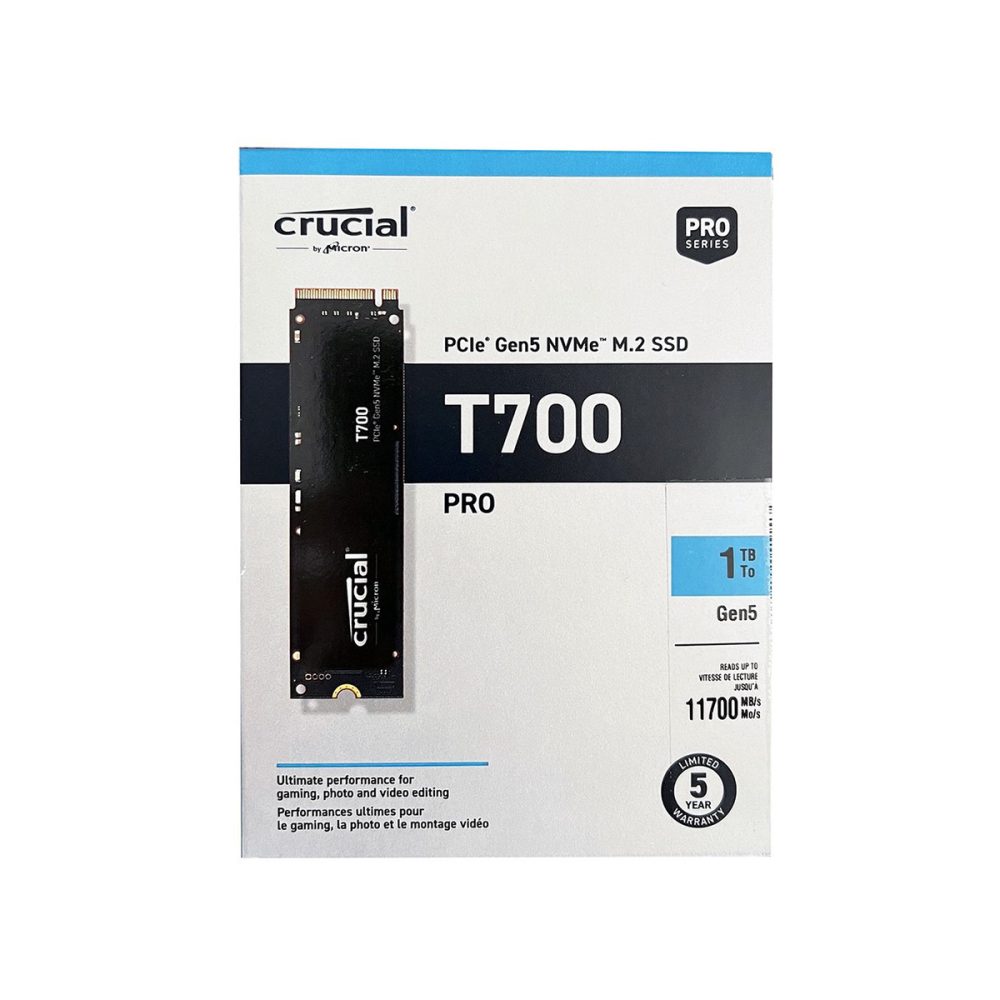 1TB Crucial T700 M.2 2280 PCIe 5.0 NVMe Solid State Drive - Image 3