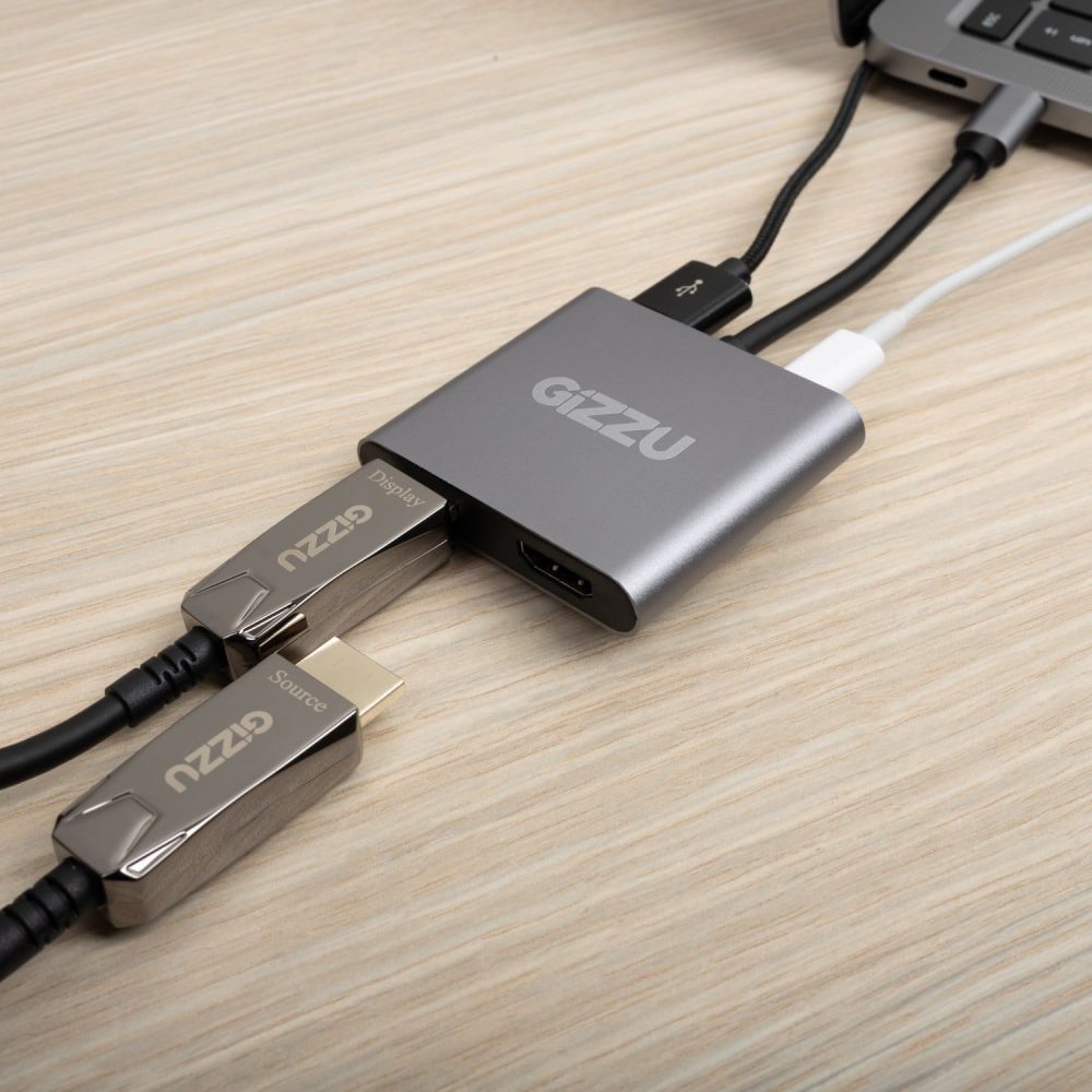 Gizzu 4-in-1 Type-C to Dual HDMI Hub - Image 6