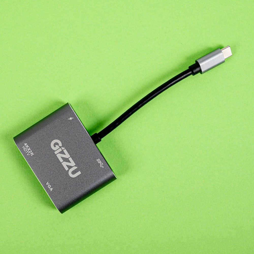 Gizzu 4-in-1 Type-C to HDMI/VGA/USB3.0 Hub - Image 6