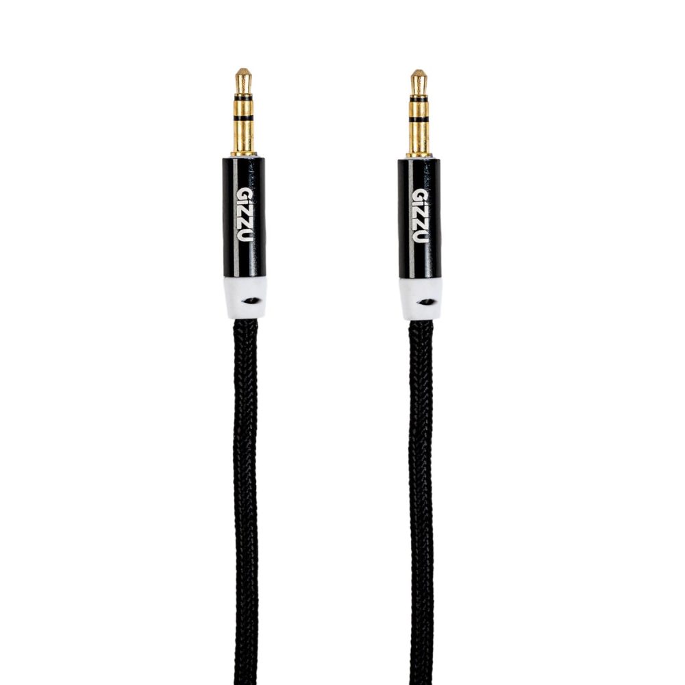 Gizzu 3.5mm AUX Cable 2m - Black - Image 2