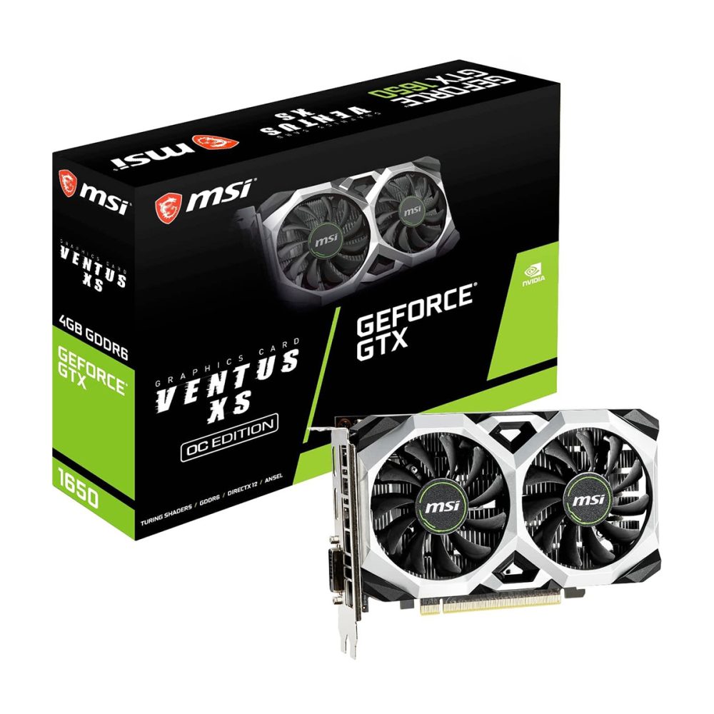 MSI GeForce GTX 1650 D6 GDDR6 Desktop Graphics Card