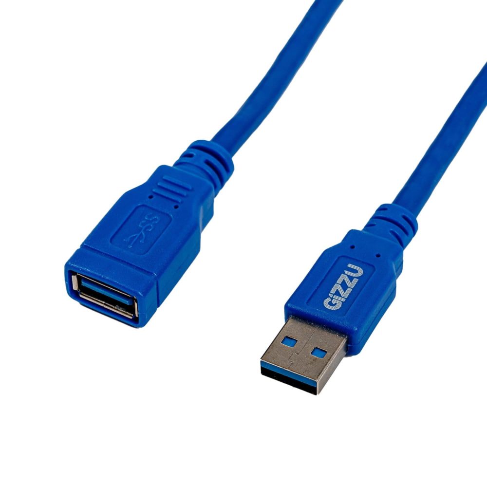 Gizzu USB 3.0 Extension Cable 5m - Blue