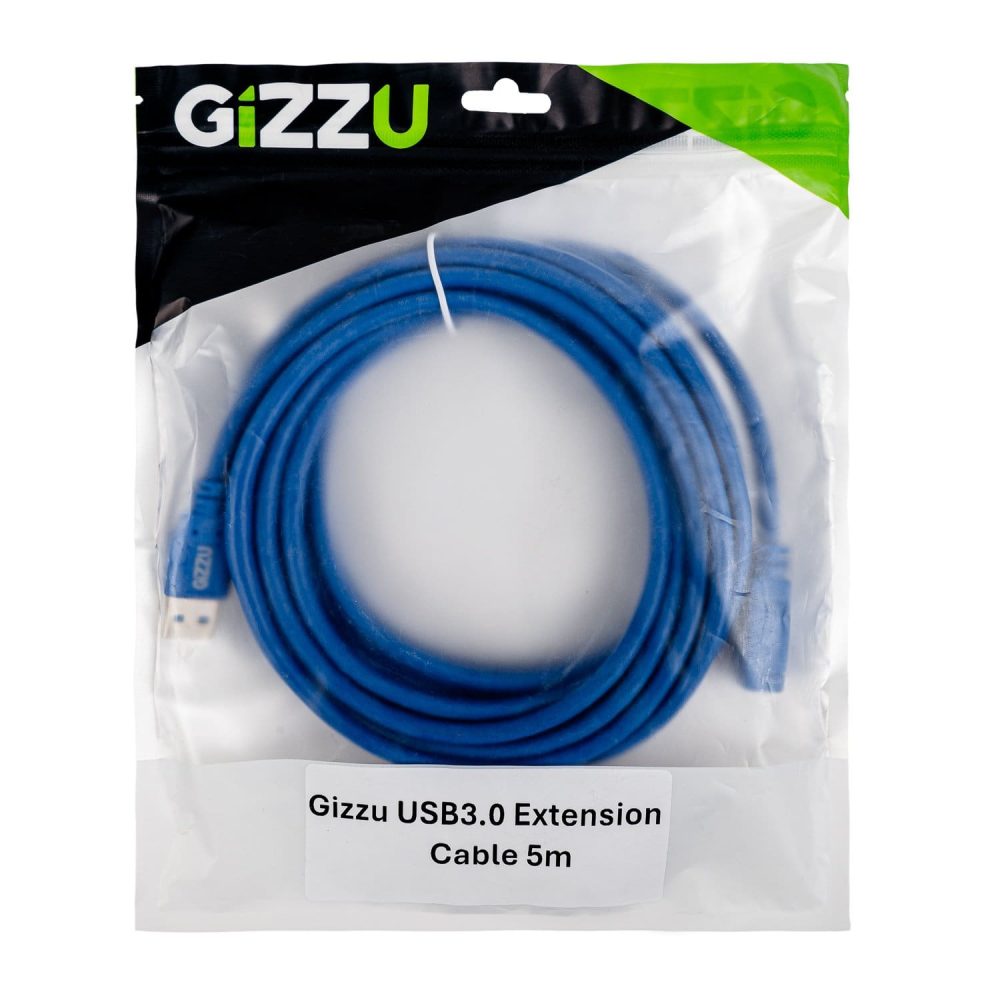 Gizzu USB 3.0 Extension Cable 5m - Blue - Image 4