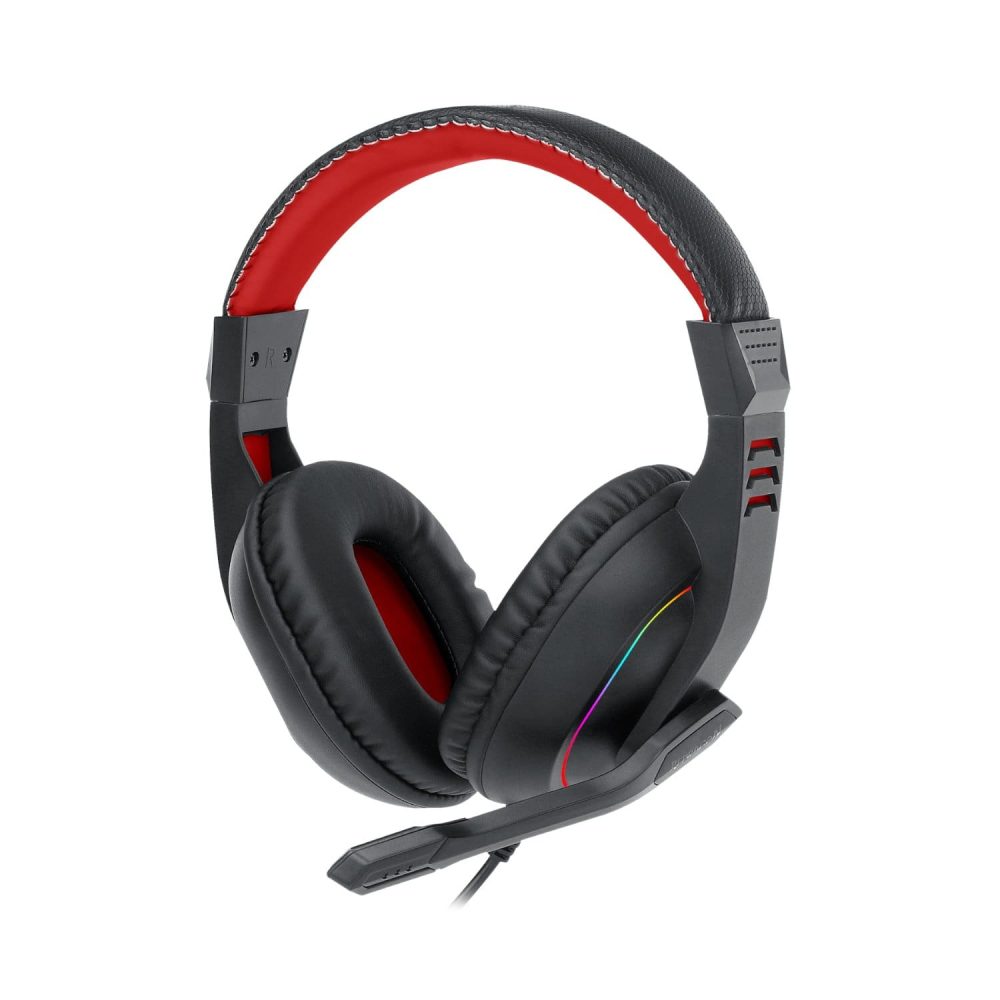 Redragon Over-Ear ARES Aux RGB Gaming Headset - Black - Image 3