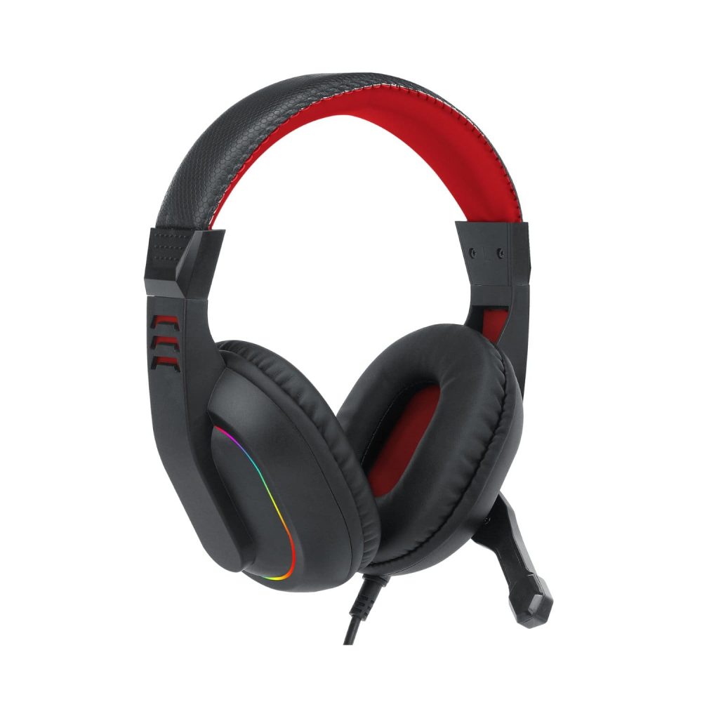 Redragon Over-Ear ARES Aux RGB Gaming Headset - Black - Image 5