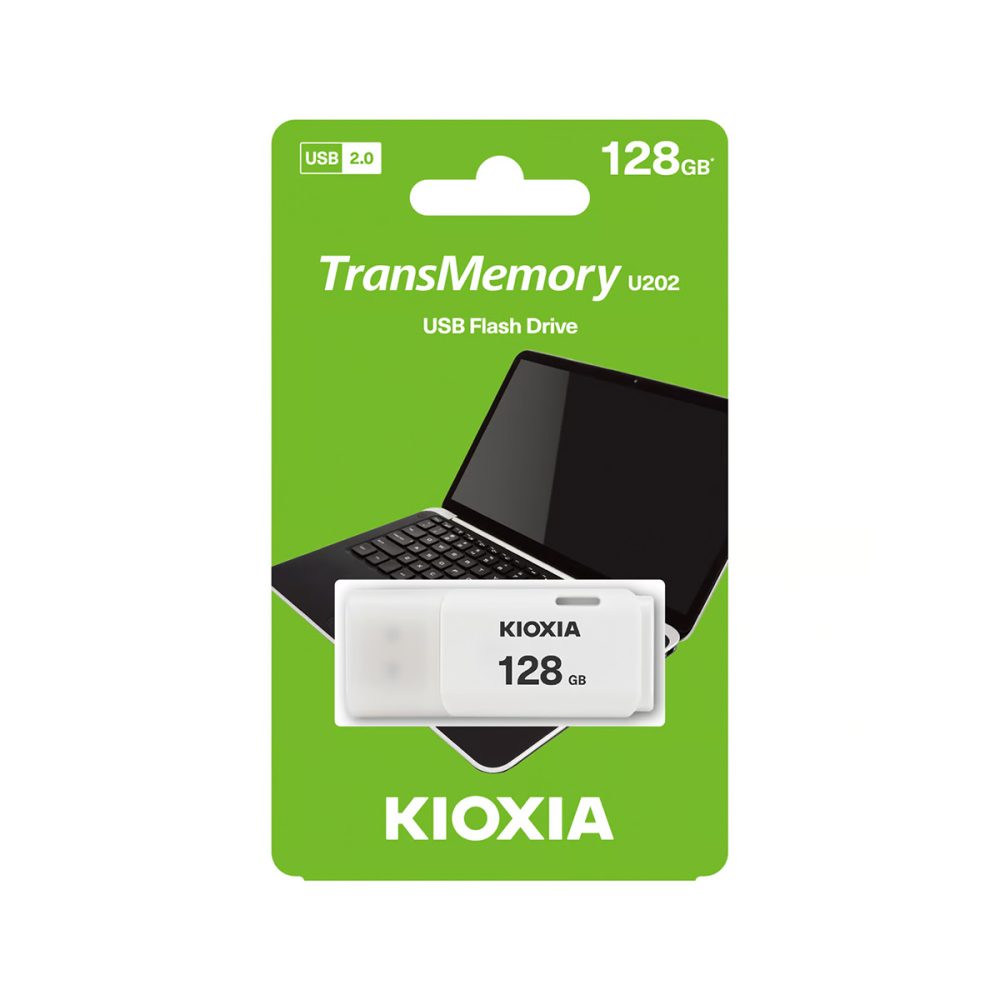 Kioxia TransMemory U202 128GB USB Flash Drive - White - Image 3