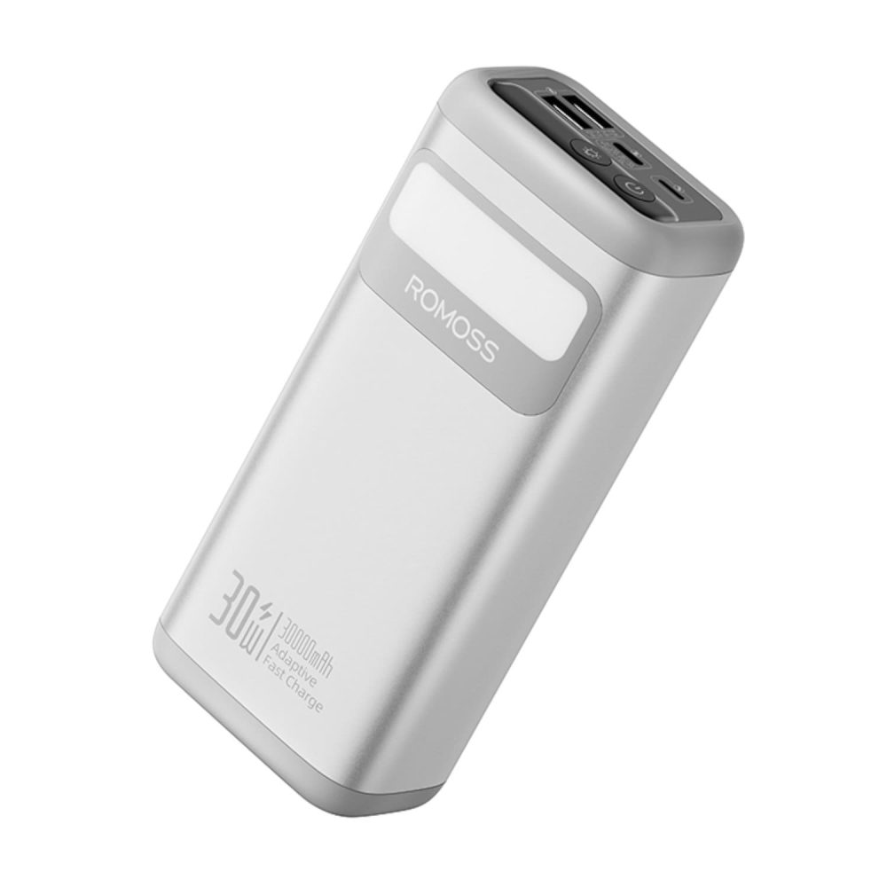 Romoss PMT30 30000mAh 30W Fast Charge Power Bank – Silver - Image 3