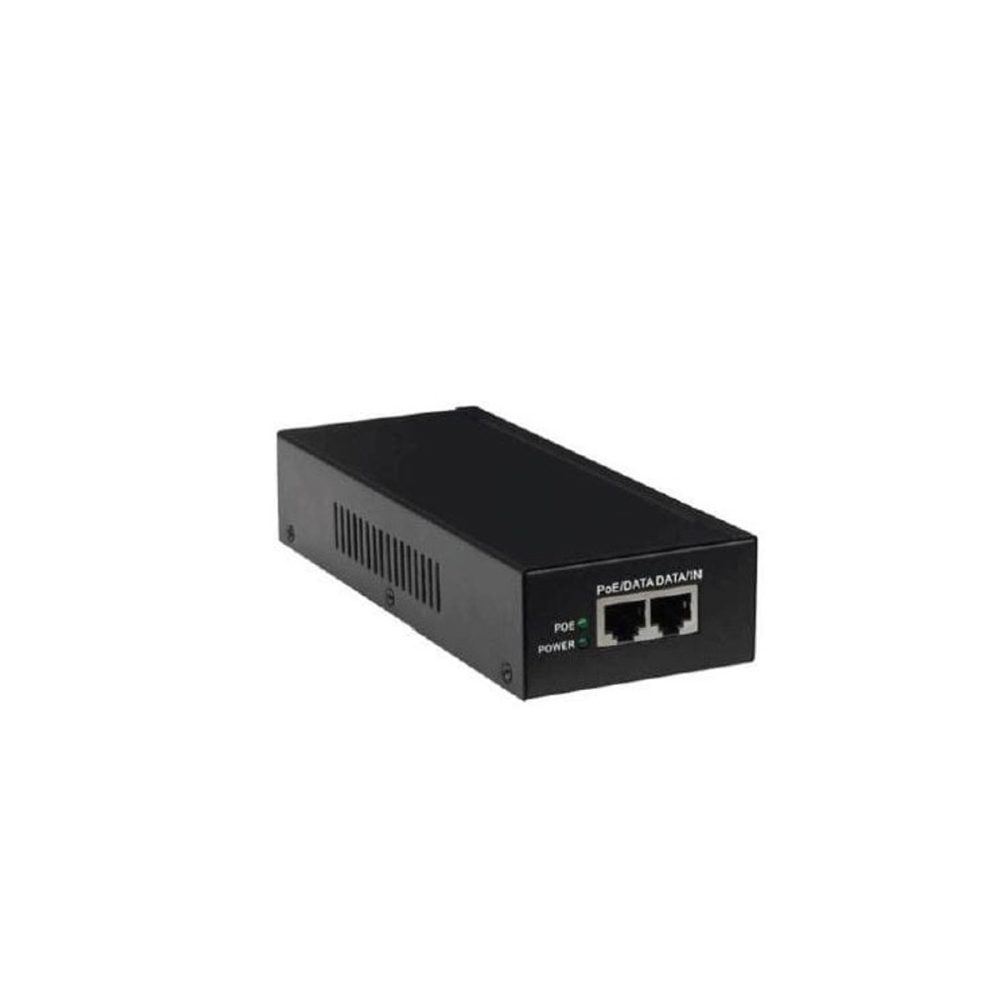 Gigabit Power over Ethernet (PoE) Injector. 48V, 0.575A, Passive, 30W