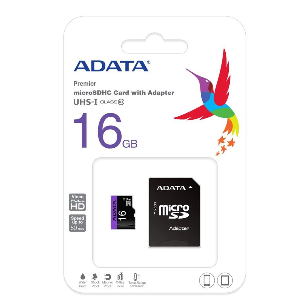 16Gb Class 10 Adata Micro Sd Card