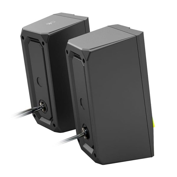 REDRAGON 2.0 Satellite Speaker ANVIL 2 x 3W RGB USB | Aux Gaming Speaker - Black - Image 4