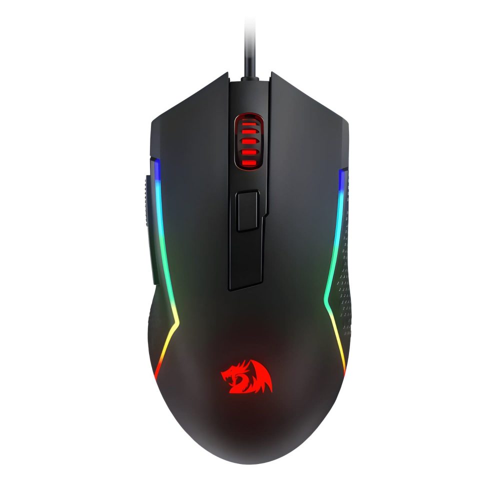 Redragon M616 TRIDENT 10000DPI RGB Gaming Mouse - Black