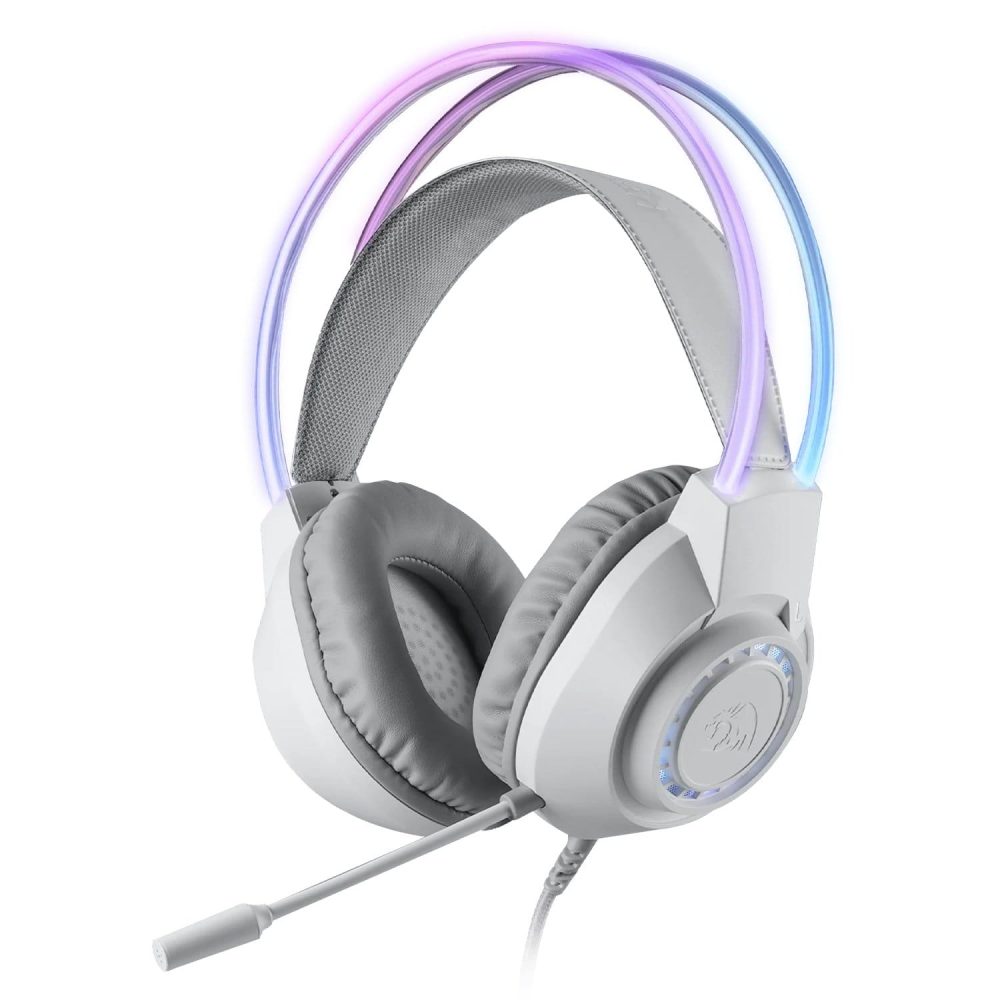 Redragon SCREAM Over-Ear RGB Gaming Headset - White