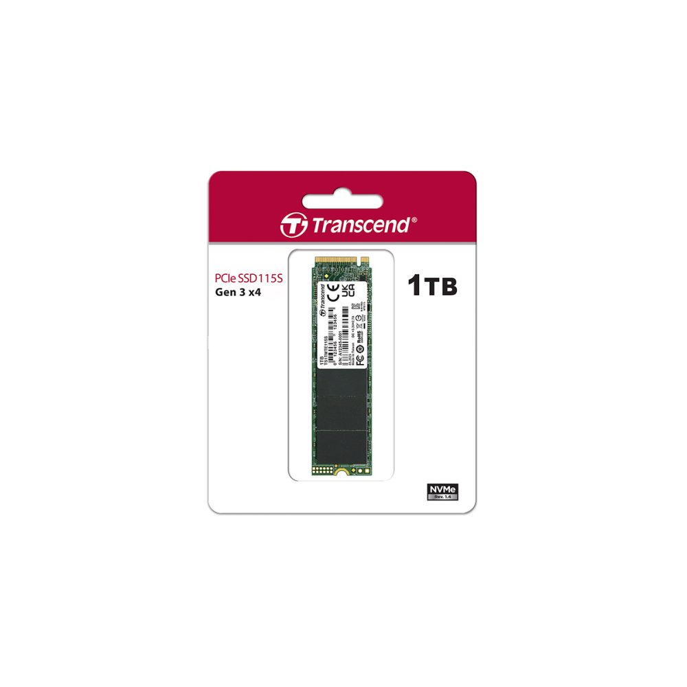 1TB Transcend 115S M.2 2280 PCIe 3.0 3D NAND NVMe Internal SSD