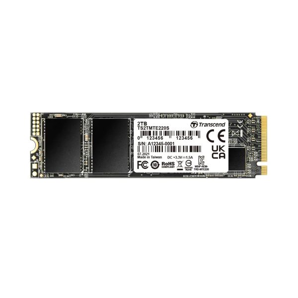 2TB Transcend PCIe 220S M.2 Internal NVME GEN3 SSD - 2280