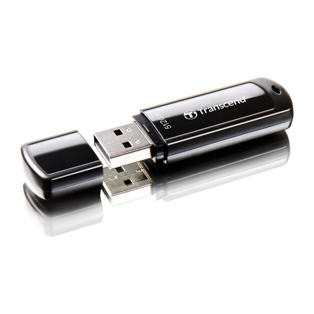 512GB Transcend JetFlash 700 USB Type-A Flash Drive Black