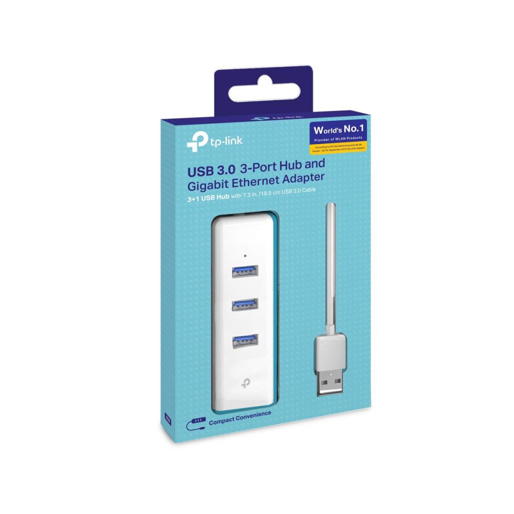 TP-Link 3-Port USB 3.0 Hub with Gigabit Ethernet Port - Image 2