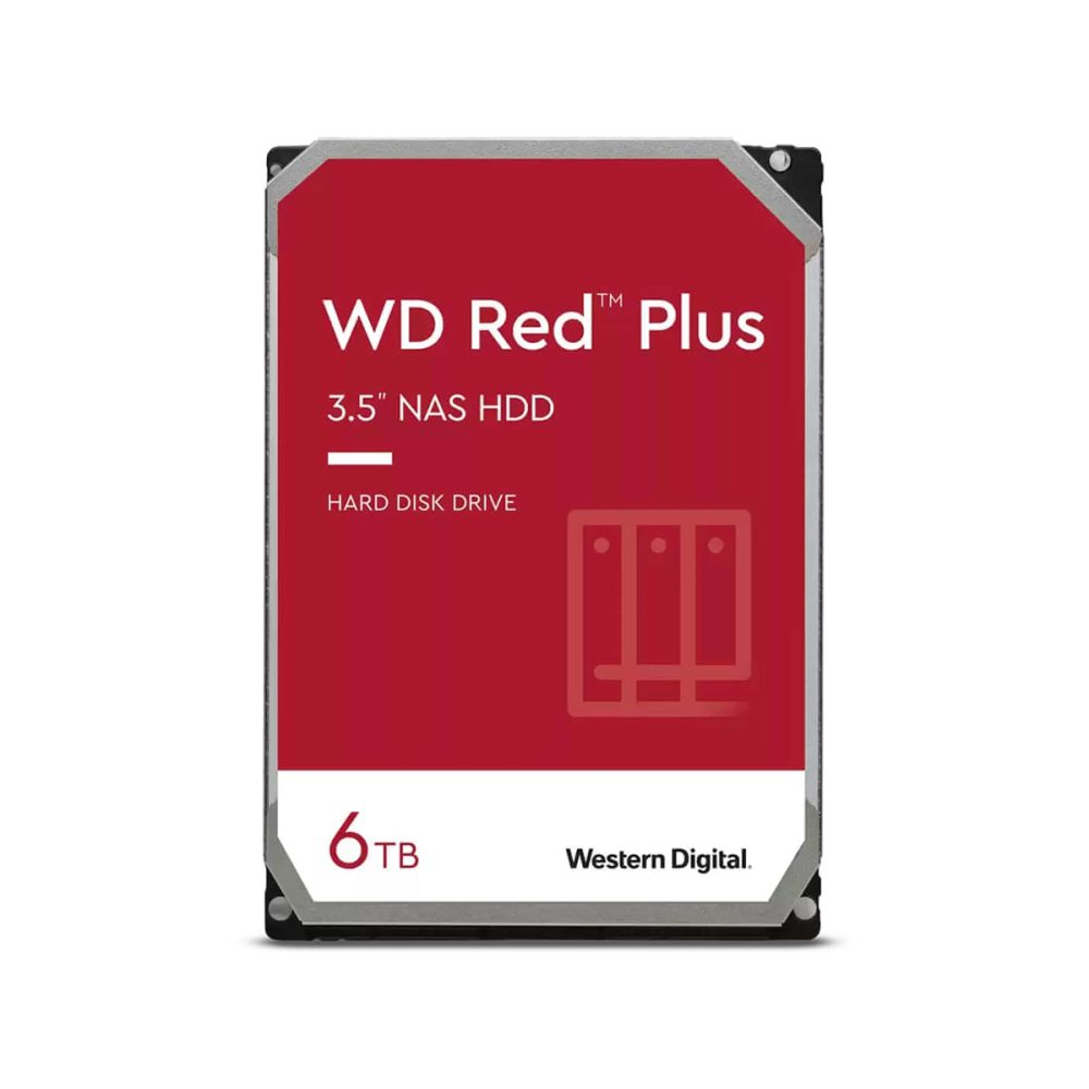 3.5" 6TB Western-Digital Red Plus Internal NAS Hard Drive