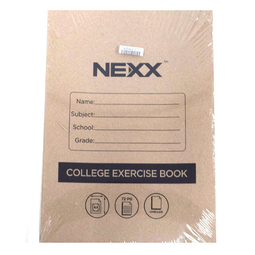 Nexx A4 College Exercise Book Unruled book 72 page