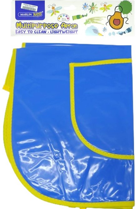 Marlin Multi Purpose Kids Plastic Aprons Blue – Made From