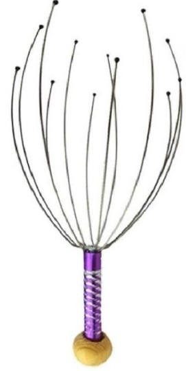 Casey 12 Fingers Head And Scalp Hand Held Manual Massager