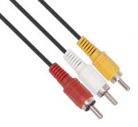 Rca Extended Cable R/Wh/Blk, Retail Box, No Warranty