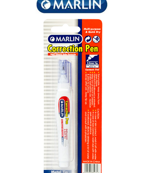 Marlin Office Essentials 7ml Correction Fluid Pen