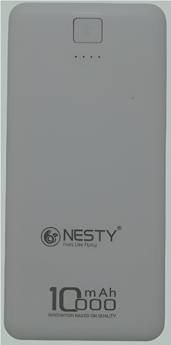 Nesty  10 000mAh Multi Functional  Power Bank  Colour White