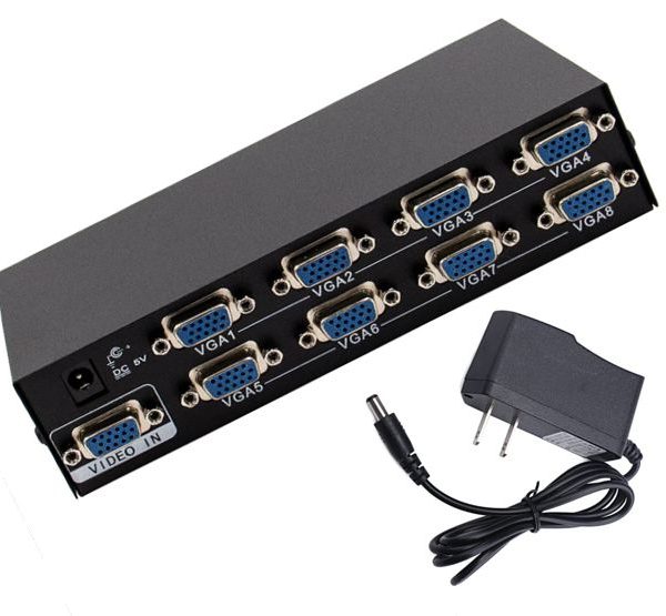 UNIQUE VGA 8 PORT VGA SPLITTER 1920X1440