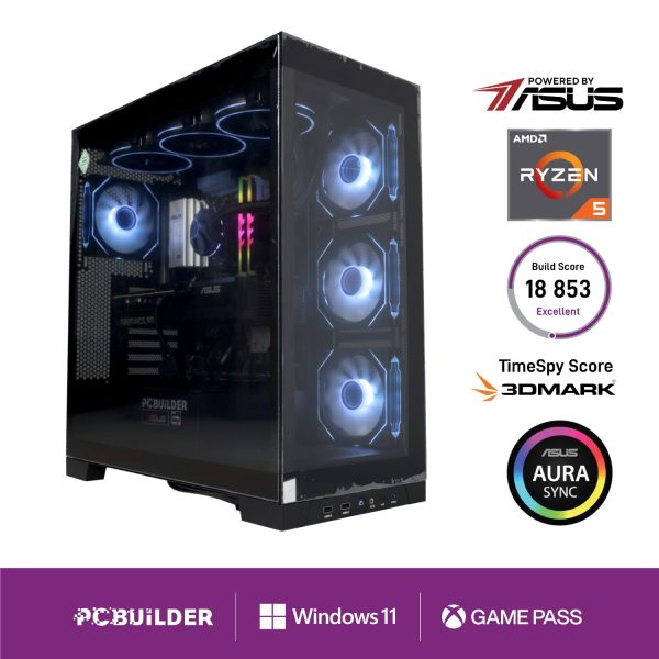 PCBuilder Ryzen 5 7600 MAVERICK Windows 11 Gaming PC