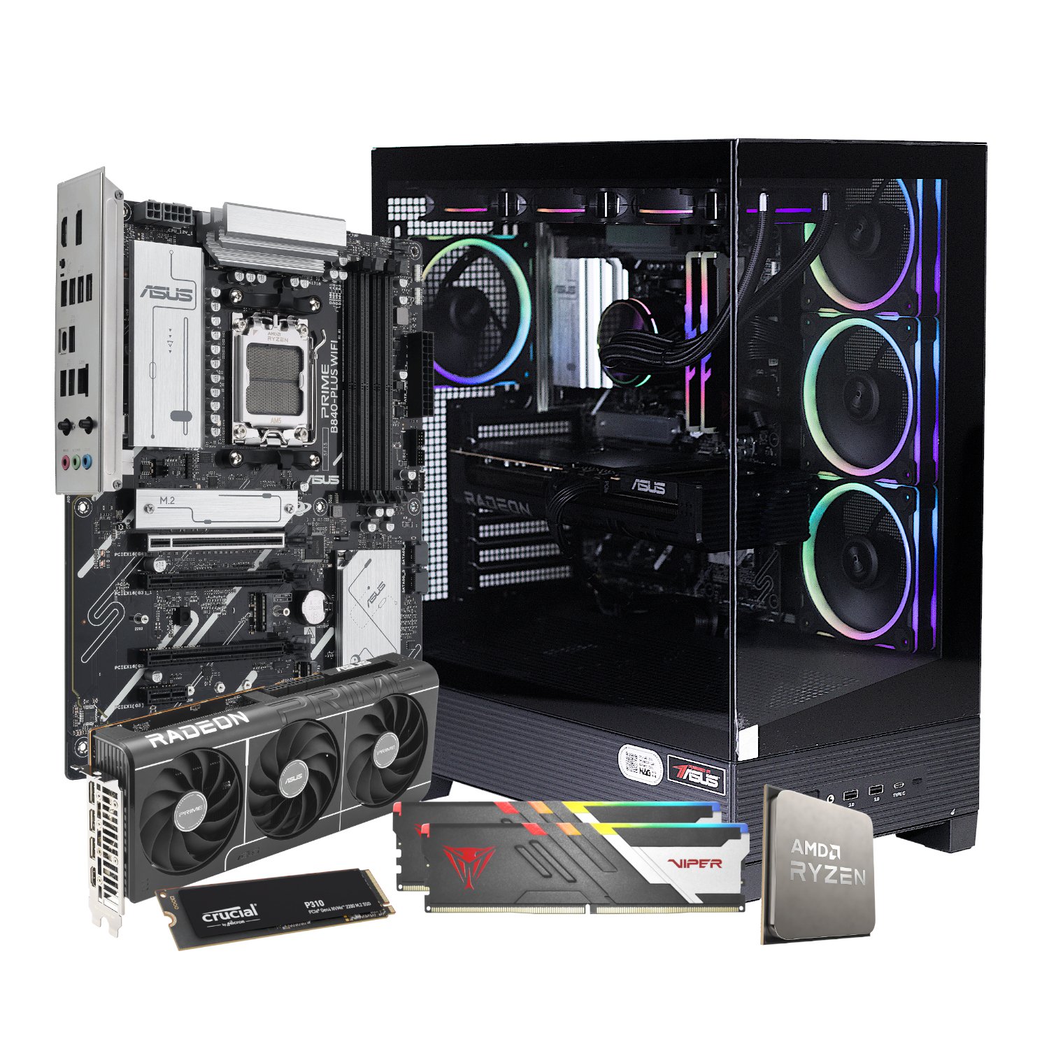 PCBuilder Ryzen 7 7800X3D MAXIMUS Windows 11 Gaming PC - Image 16